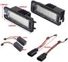 2pcs No Error SMD LED License Number Plate Lights Lamps Error Free White For VW GOLF 4 5 6 7 6R Passat B6 Lupo Scirocco Polo