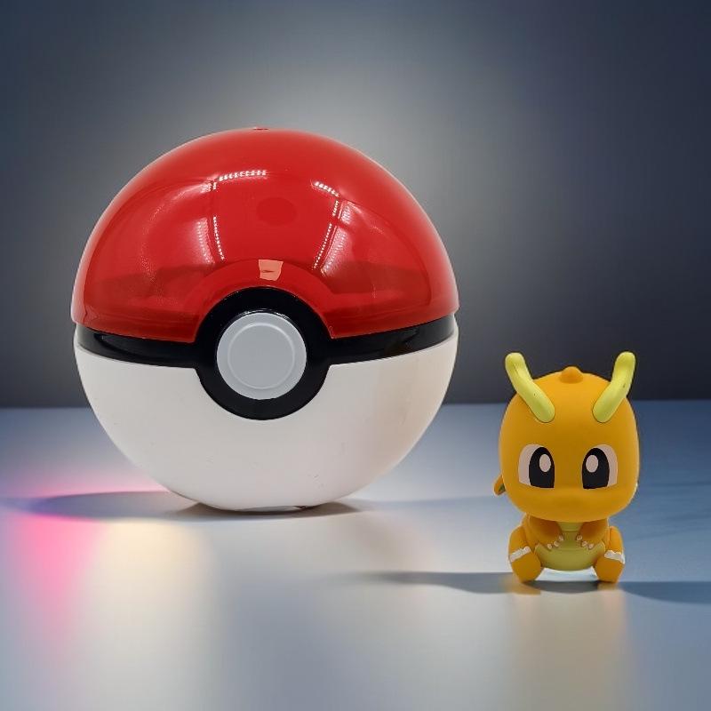 Мини-фигурка Покемона Пикачу с украшением в виде Покебола - Крошечное приключение, декор для машины и подарок на день рождения, гашапон