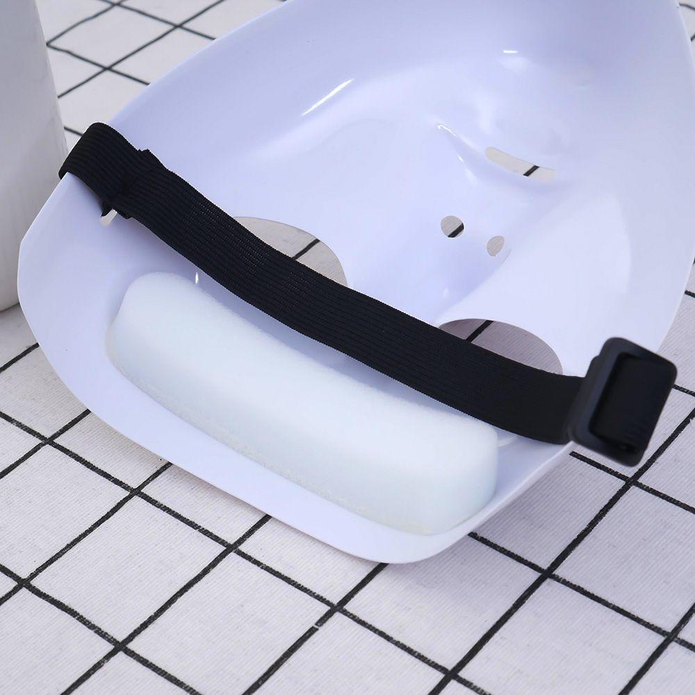 Halloween Pvc White Face Mask Hip-Hop Men'S And Women'S Dance Eyemasks Party Cosplay Costume Wedding Decoration Prop