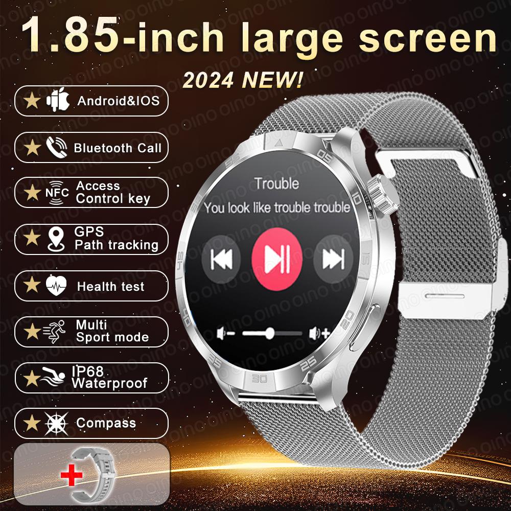 2025 Новые оригинальные умные часы PLUS AMOLED экран многофункциональный GPS компас NFC пульсометр сон BT вызов умные часы