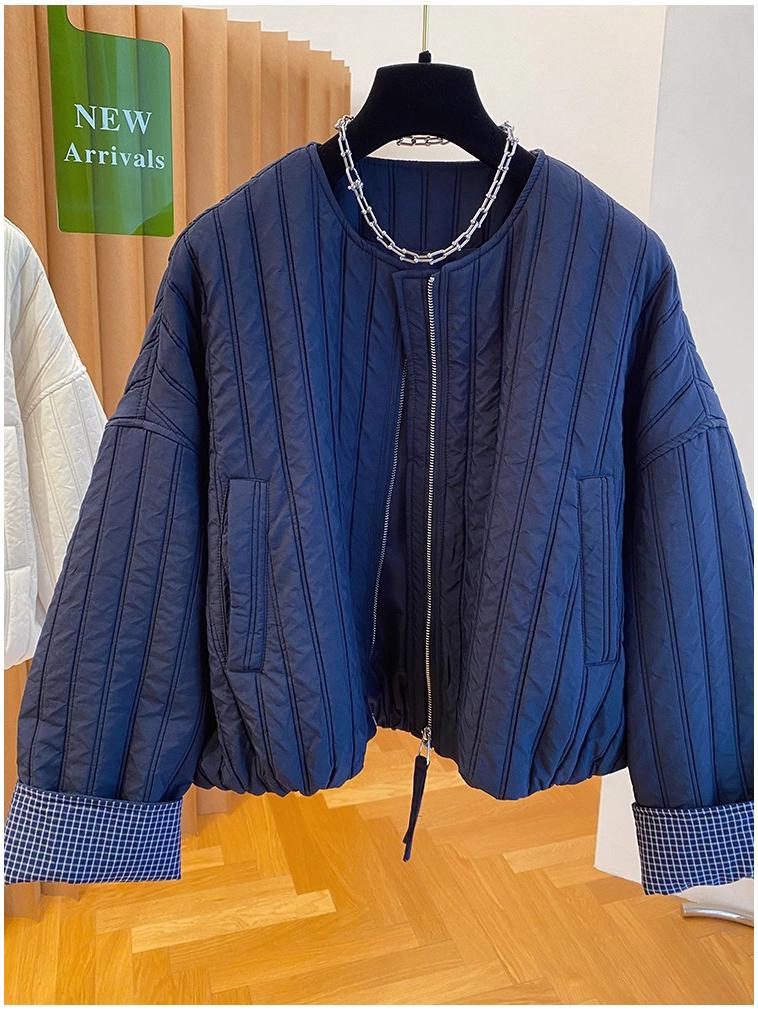 Женская стеганая хлопковая куртка свободного кроя, корейский шик, больших размеров, Весна/Осень 2025