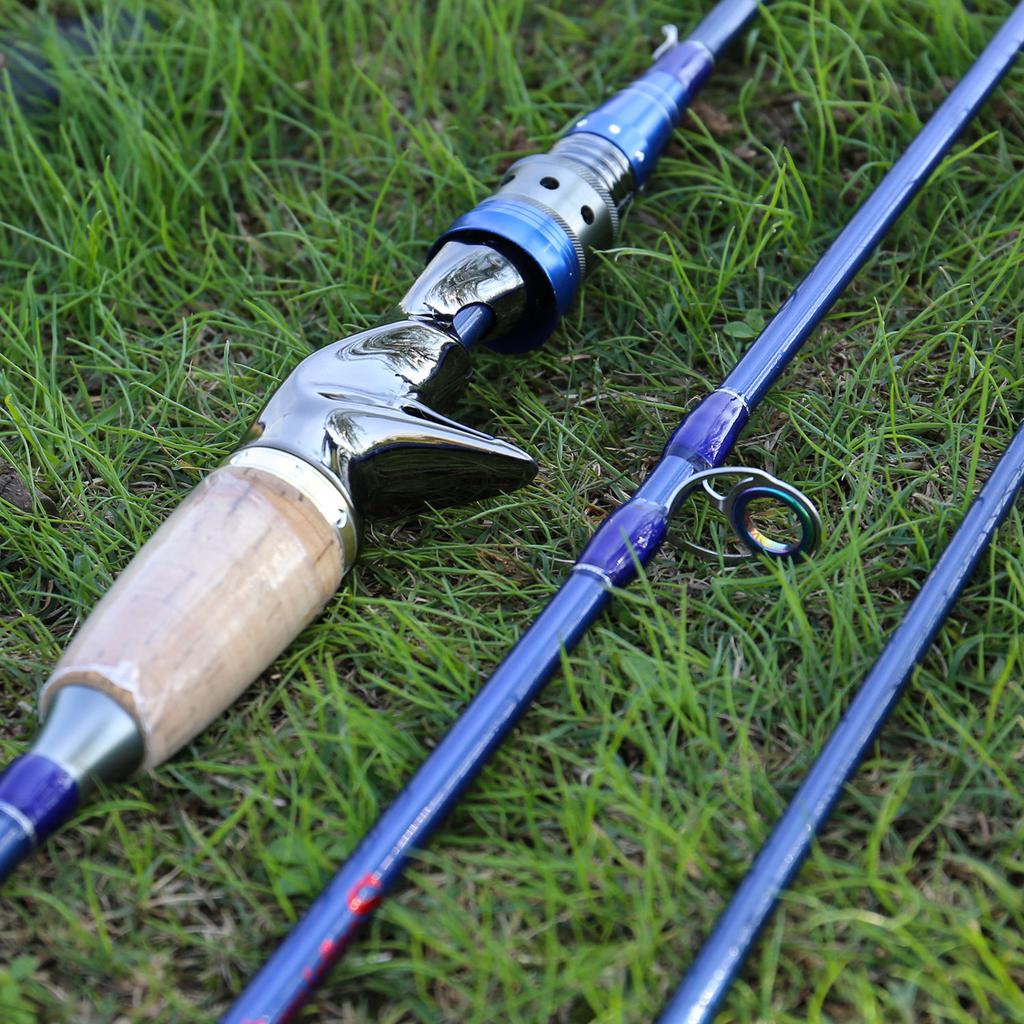 Fishing Rod 2.1m 4 Sections Casting/Spinning Fishing Rod Carbon Fiber Portable Sea Water Fishing