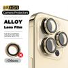Official Colours Metal Individual Ring Camera Lens Protector For iPhone 16 Pro Max 16 Plus Tempered Glass Screen Protector Cover