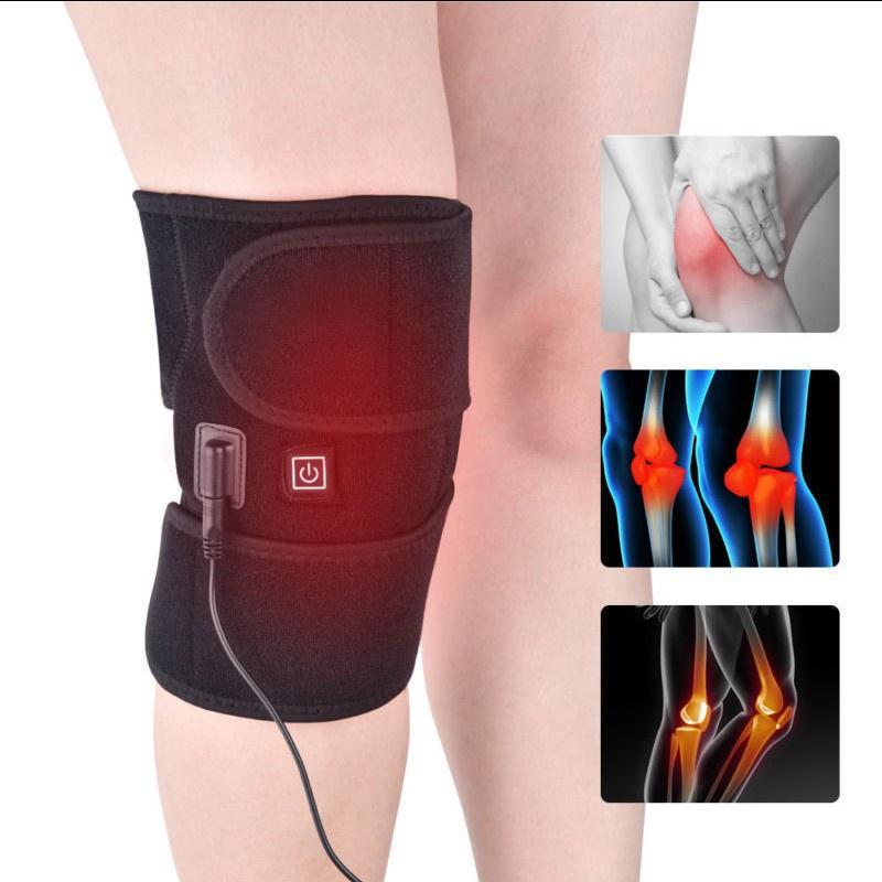 Versatile Electric Knee Heating Wrap With Stayinplace Design Perfect For Arthritis Sprains And Postsurgery Recovery