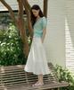 Adowl Flare Line Summer Cool Long Skirt - White