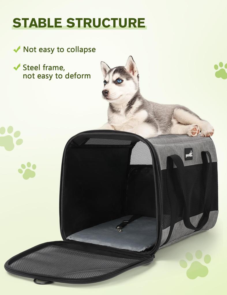 Pecute Cat Bag for Small and Small Foldable Backpack for Hospital Disaster and Includes Cat Bowl Carrier, Handbag/Shoulder Cats, Rabbits, Dogs,