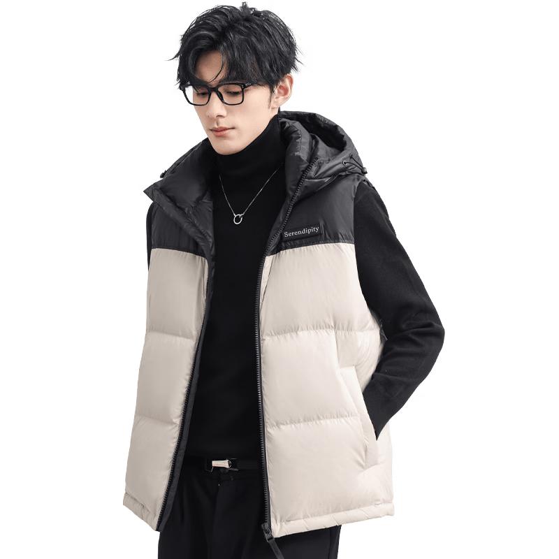 Xuezhongfei Men's Hooded Down Vest
