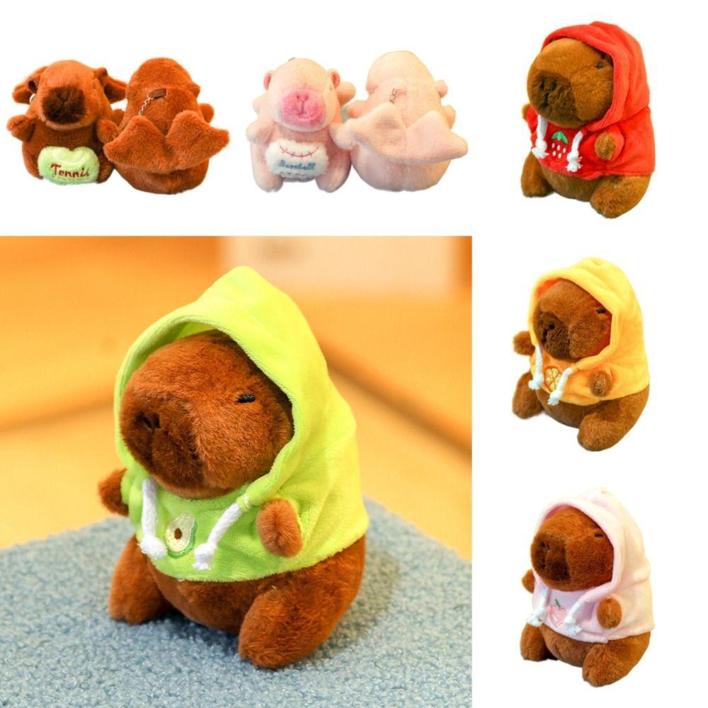 Capybara Plush Toy with Wings Anime Fluffty Toy Cute Simulation Doll  for Child Gift