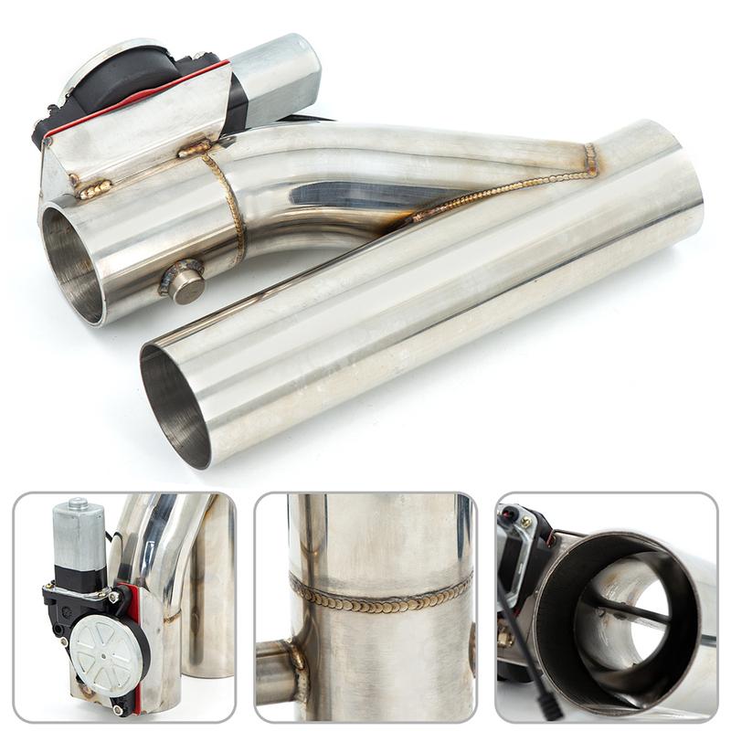 Universal 2"/2.5''/3" STAINLESS STEEL Y Pipe Electric Exhaust cutout valve with remote button YYR