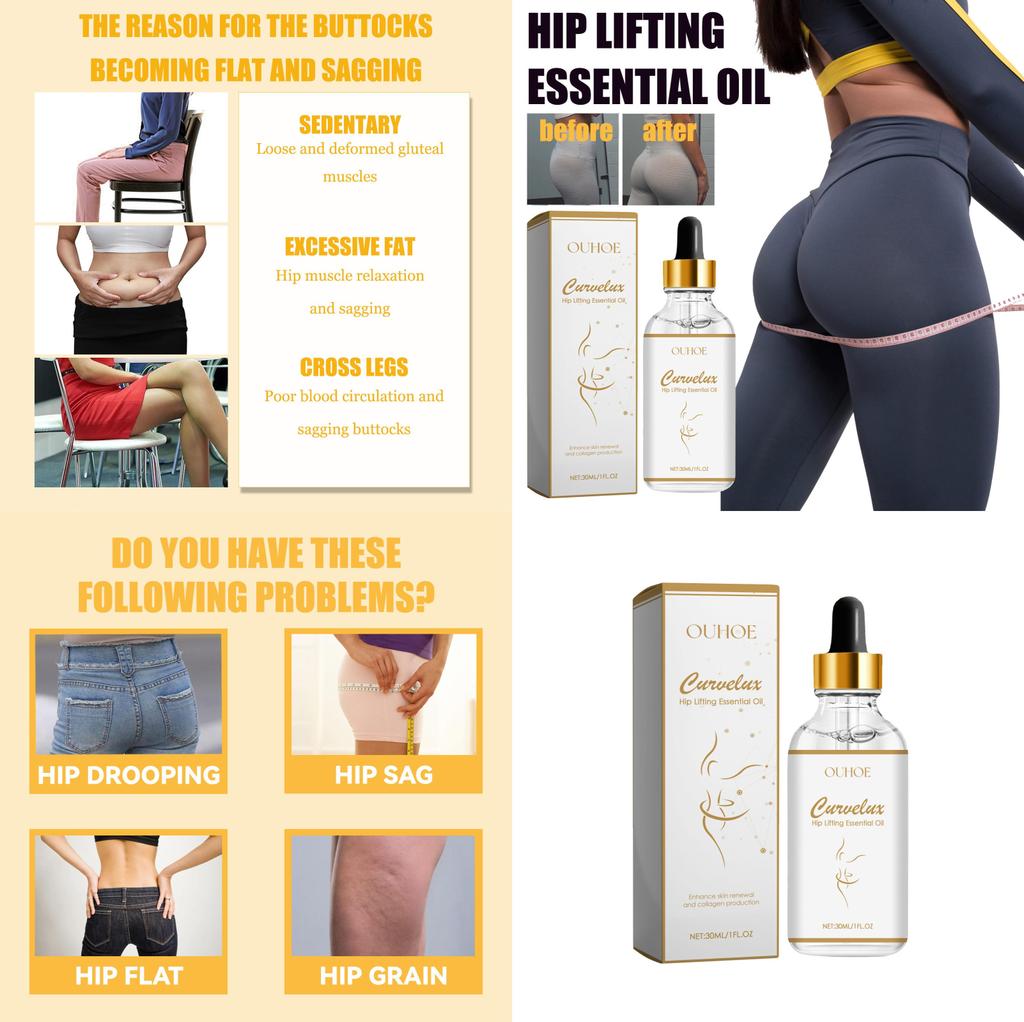 Ouhoe Firming Butt Oil Enhancing Butt Shape Natural Tightening Essence 30ml