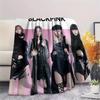 1 шт. Фланелевое одеяло с принтом BLACKPINK, Высокое качество, Для всех сезонов, Декор для дома, Тепло и уют, Идеально для рождественских подарков