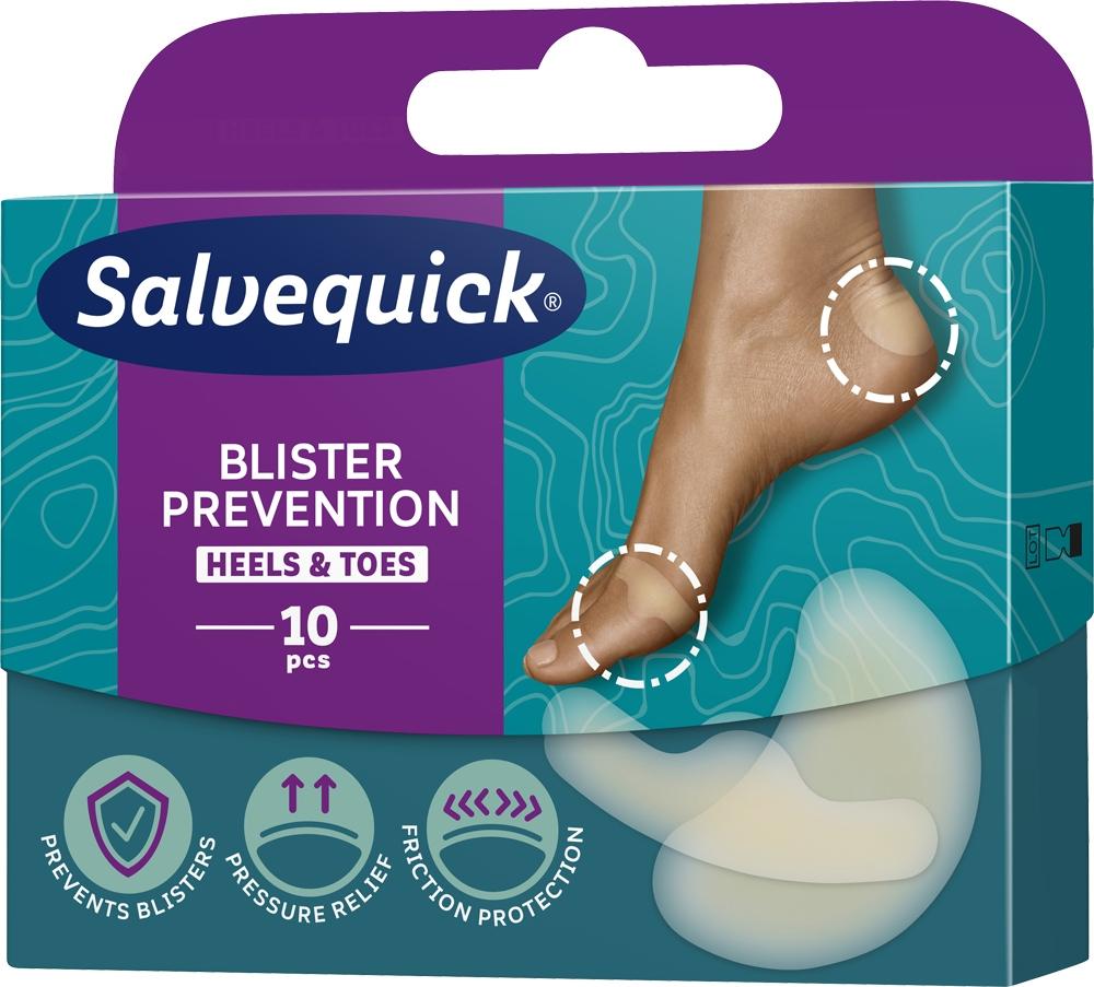 Salvequick blister prevention heels & toes 12x10 /2369