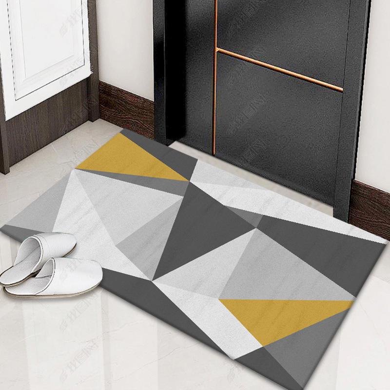 Absorbent Bathroom & Kitchen Mats - Easy-Care, Trendy Entrance Floor Mats