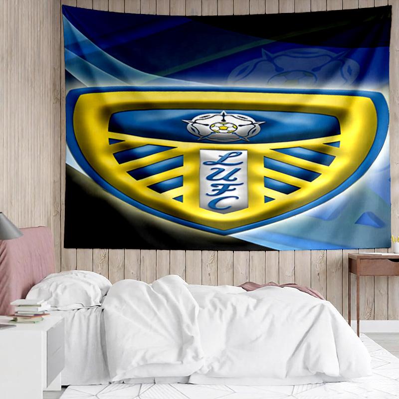 Leeds United Crest Design Tapestry Accessories Playroom Tapestry, for Bedroom,Livingroom, dormitory Room Wall Decor Fan Birthday Gifts