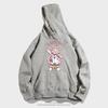 Cartoon anime hooded sweater men's and women's trendy brand loose casual teen student jacket top