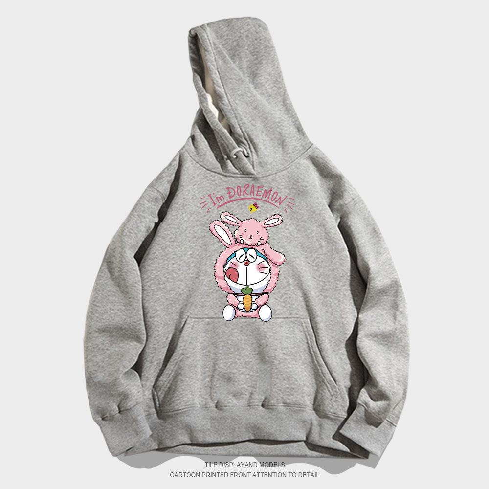 Cartoon anime hooded sweater men's and women's trendy brand loose casual teen student jacket top