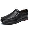 Модные мужские деловые туфли из натуральной кожи из коровьей кожи, мужская модная дышащая обувь, британские повседневные туфли one foot set foot D85
