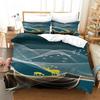 Duvet Cover Gold Bird Elk Set Twin Full Line Art Bedding Set Microfiber Abstract Geometric Deer Comforter Cover Bedroom Decor