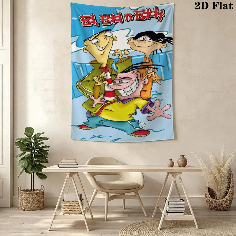 Ed, Edd n Eddy Pattern Home Decor Tapestry, Wall Hanging, Decorative RV Wall Cloth.SGT0917068