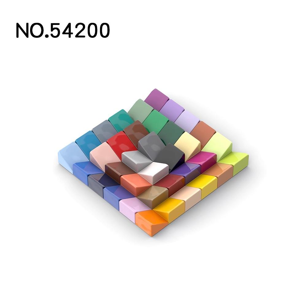 50 шт. MOC 54200 Скат 30° 1x1x2/3 Кирпич Переключатель Защелка идеально подходит для High-tech Строительные Кирпичи Детали Технические Детали Игрушка СДЕЛАЙ САМ Обучение