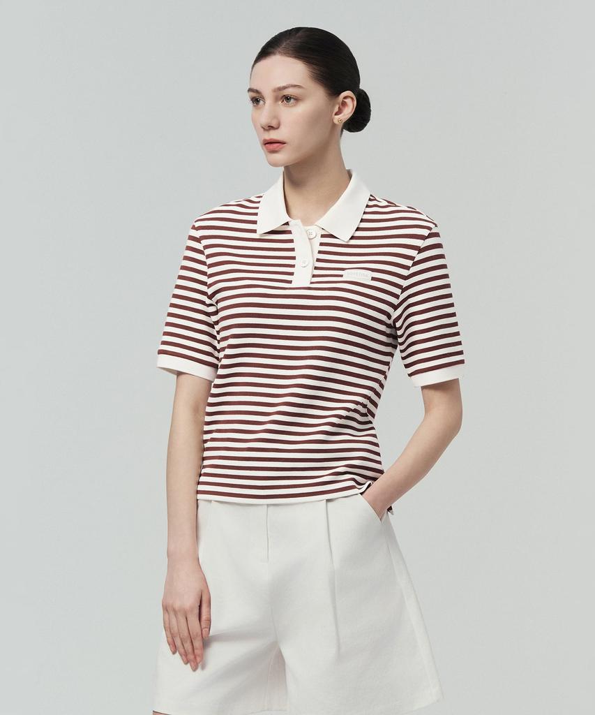 DUVETICA Essine Polo (Light Burgundy) (Women'S Short-Sleeve Polo Shirt)