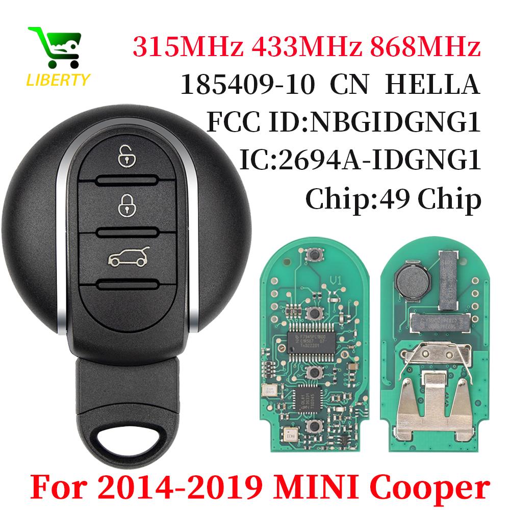 Liberty 315/433/868 МГц Чип ID49 Умный ключ для автомобиля для 2014-2018 MINI Cooper Clubman F-серии F54 F55 F56 F57 Keyless Go NBGIDGNG1