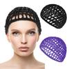 2 Pcs Nightcap Thick Yarn Crochet Elastic Hollow Out Net Multi-Purpose Mesh Cap for Sleeping Daily Wear Sleeping Hair Cap for Short To Medium Length