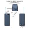 C16D 5V USB Двойной USB 16*18650 Корпус Power Bank C16D с 4 проводами Светодиоды Освещение DIY Съемная коробка QC3.0 Зарядка Аккумулятор Хранение Ящики