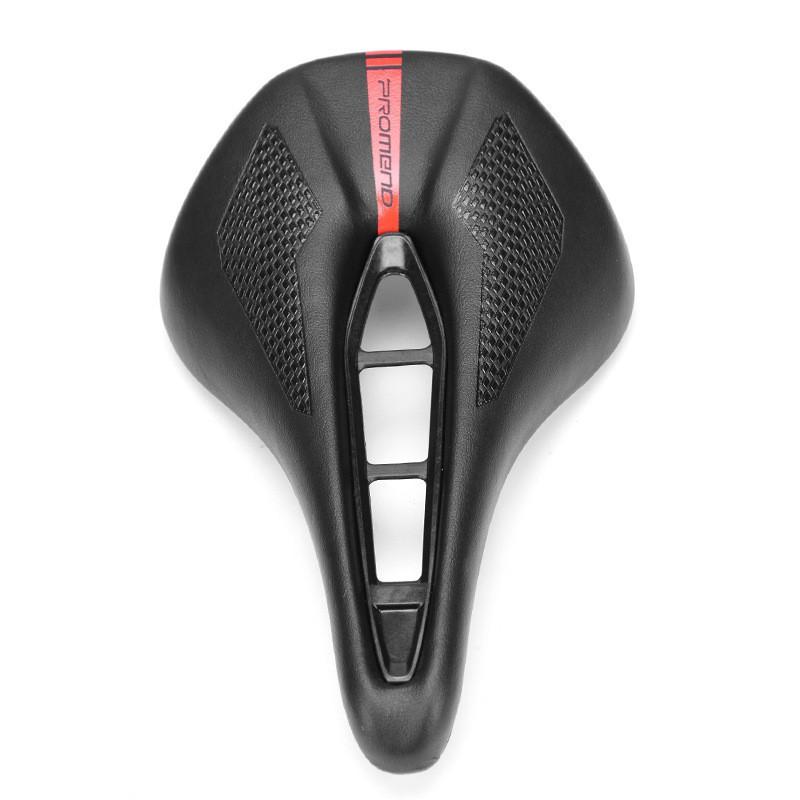Wide Nose Mountain Bike Saddle With Hollow Design Comfort Cycling Seat - SD-576B Black Red White