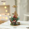 Christmas Gold Iron Double Candle Holder Window Table Decor Holiday Ornament