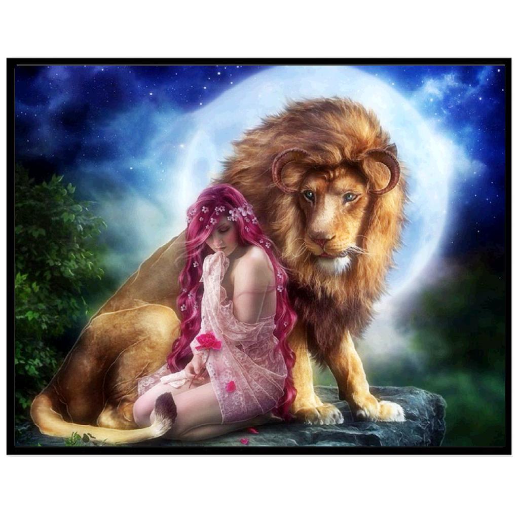 Dotzso Store 5D Diy Алмазная картина Полный круг Смола Животное Алмазная вышитая мозаика Картина Стразы Ремесла