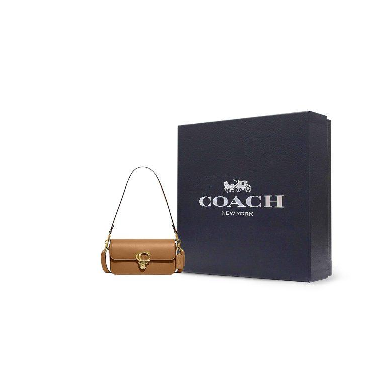 COACH Studio Cow Leather Handbag, Crossbody Bag, Shoulder Bag Small Women's Brown CE331-B4LCA