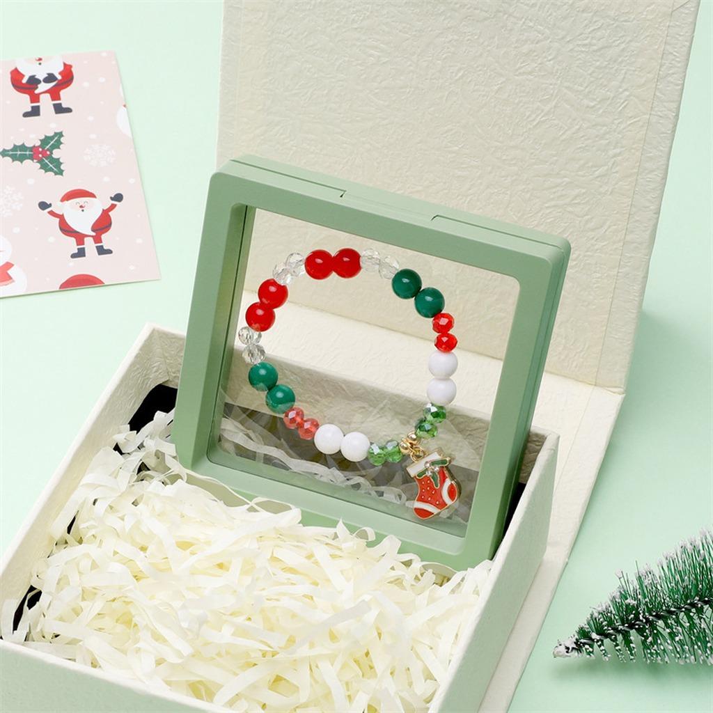 Letter Beads Kit Metal Christmas Charms Kit Christmas Diy Jewelry Kit Glass Bracelet Necklace Beads For Christmas Craft Parent
