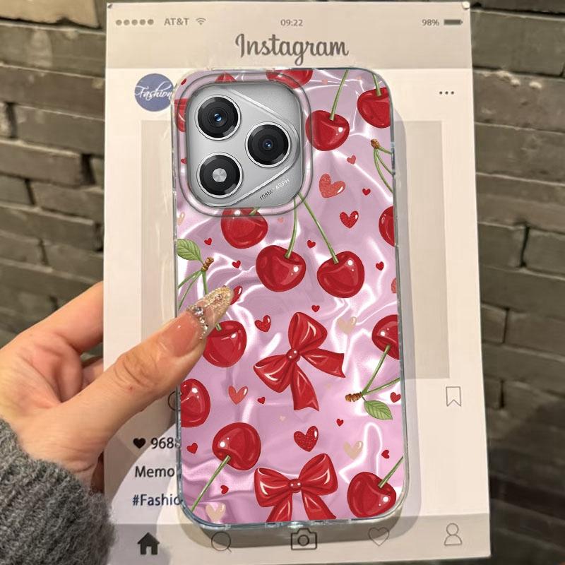 Розовый Чехол для телефона с бантом для девочек и женщин для Honor 400 Pro X9c Magic7 Magic6 200 Lite Smart X9a X8a X8b X8c X7c X8 Fundas Cover