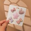 5pcs No Hurt BB Clips Set Printed Toddler Hair Bows Chic Children Hairpins  Kid Hair Accessories