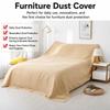 Washable Cloth Dust Proof Sheet Solid Color Anti‑Dust Cloth Furniture Protector  Outdoor Garden