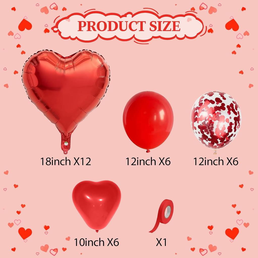 I Love You/Red Heart Love Foil Balloon 1000Pcs Rose Petals for Wedding Anniversary Valentine Day Romantic Special Night Party 5
