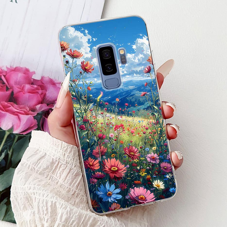 Чехол для Samsung Galaxy S9 SM-G960F Милый Кот Расписной Чехол Мягкий Тонкий Чехол для Телефона Для Samsung S9 Plus S 9 Galaxy S9+ SM-G965F Сумки