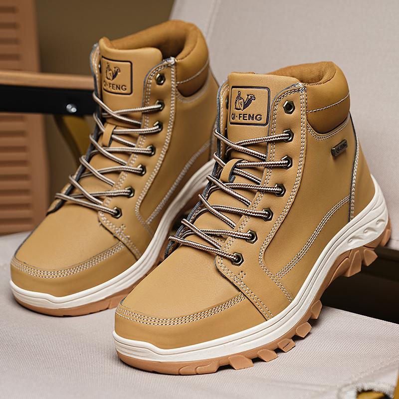 Мужские треккинговые ботинки с высоким верхом, толстой нескользящей подошвой и защитой от проколов, походные ботинки для кемпинга, удобные, устойчивые, уличные кроссовки для хайкинга, мужские