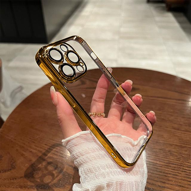 Роскошный прозрачный чехол для телефона с покрытием для iPhone 15, 14, 11, 12, 13 Pro Max, противоударный чехол для iPhone 14, 15 Plus, чехлы, аксессуары