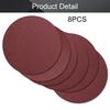 Utoolmart Sanding Paper, Disc Paper, 12-inch, Precision 40#, Pack of 8, Self-Adhesive Sandpaper, Disc Sandpaper, Round Paper for Electric Sanders, Woo