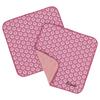 Hiorie Floral Gauze Handkerchief Made In Set of Geometric Pink Towels, Japan, Thin, Quick-Drying, 2,