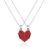 Heart Combination Couple Heart Magnetic Necklace Magnet Heart Combination Pendant  Fashion