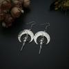 Ebay Overseas Gothic Wizard Magic Moon Earrings Bird Independent Packing Crow Pagan Men And Women