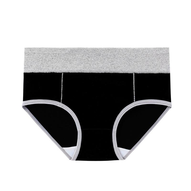 Minimalist Mid Waist Briefs Plus Plus Oversized Underwear with Cotton Lifting Buttocks Waist Cinching Triangle Panties for Women