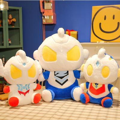 Новая Q-версия милая плюшевая игрушка из серии Ультрамен, кукла Супермена с соленым яйцом, детская кукла, подушка для сна, подарок