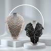 Fake Collar Hollow Out Clothes Design Exquisite Elegant Anti-deformed Lace Neckline Applique Crafts Gift