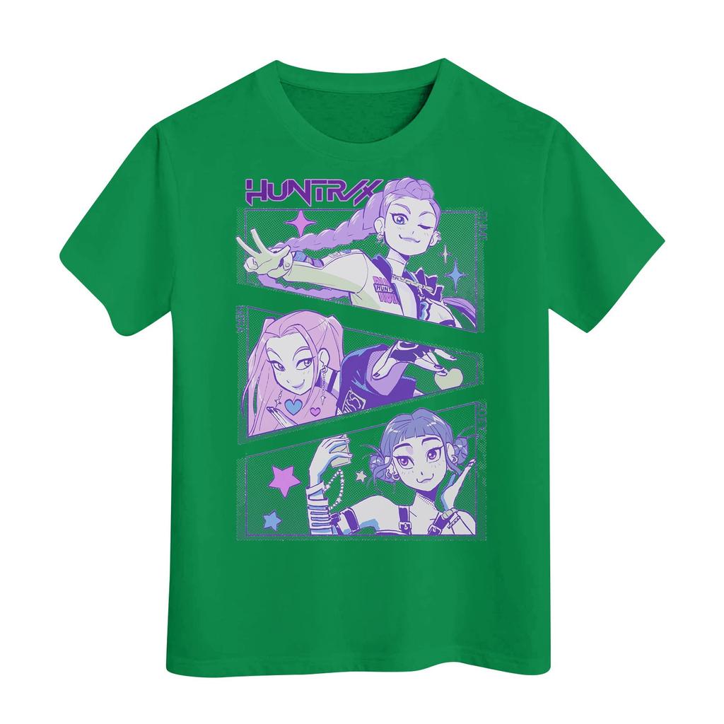 Футболка с короткими рукавами и круглым вырезом для мальчиков и девочек