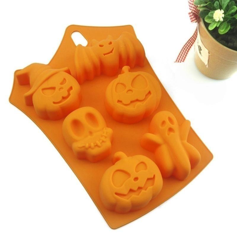 Creative Happy Halloween Home Decor Silicone Pumpkin Cake Mold Kitchen Baking Tool 1 Pc