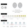 MODIAN Sparkling Moissanite Ear Studs 925 Sliver Retro Button Lab Diamond Stud Earrings For Women And Men Fine Jewelry